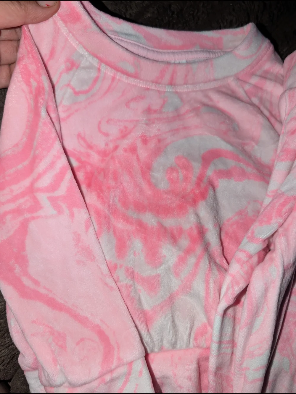 Cat & Jack Pink Marble Tie-Dye Two-Piece Set